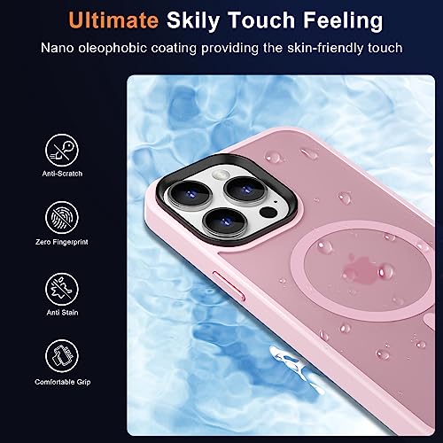 Image of MOCCA Magnetic Shockproof for iPhone 14 Pro Max Case,Pink