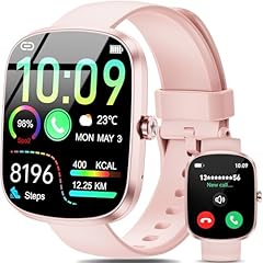 OUKITEL Smartwatch Donna Uomo, 1.91" Orologio Smartwatch con Effettua/Risposta Chiamate, 140+Modalità Sportive Impermeabile IP68, Smart Watch con Monitoraggio del SpO2/Sonno/Contapassi per IOS/Android