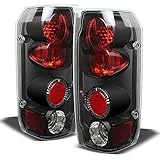 For Ford F150 F250 Bronco I Pickup Truck Black Bezel Rear Tail Lights Brake Driver/Passenger Lamps