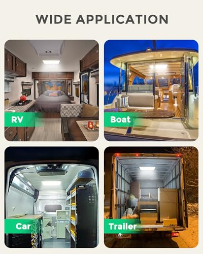 Luces LED coche interior 12V soluciona falta de luz en furgoneta caravana barra super brillante 7