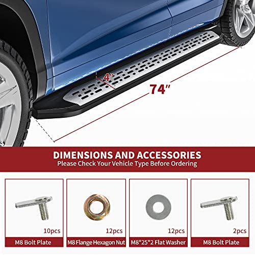 Estribos laterales YITAMOTOR para Toyota Highlander miniatura 4