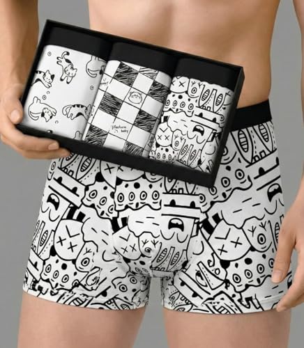 Image of REDX Comfort Mens Underwear Combo|Mens Printed Underwear|Stylish Innerwear for Men's Trunks Imported Nylon Fabric Multicolor Pack of 3