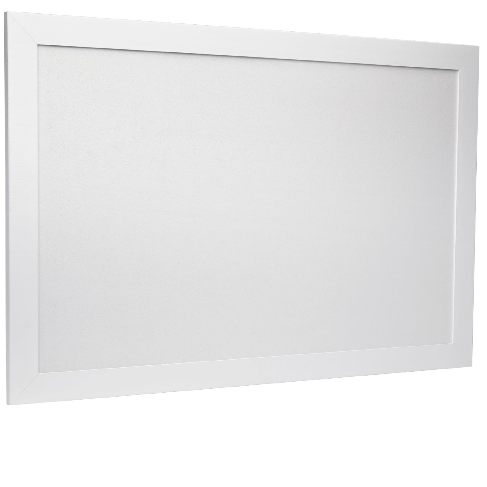 Excello Global Products 61 x 91,4 cm, weißer Holzrahmen, weiße Korkplatte