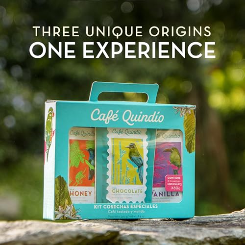 Image of Cafe Quindio Medium Roast 100% Colombian Excelso Whole Bean Arabica Coffee (2.8 Ounce (Pack of 3), Multipack)