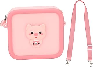 NYSUZHOUJI Bolsa para la cámara para niños El Agua de Choque de Animales de Dibujos Animados Lindos prevenir una Gran Capacidad de una cámara de Personas Que transportan cámaras de (Cerdo Rosa)