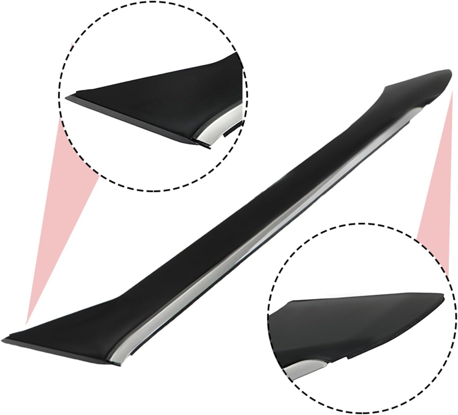 munirater Rear Left Side Pillar Molding Trim Replacement for 2016-2021 Maxima 78873-9DJ1A