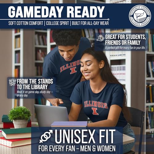 Image of NCAA Gameday Cotton T-Shirt for Men and Women | Officially Licensed NCAA Tee - Preshrunk Ring-Spun Cotton - Screen-Printed Team Logo