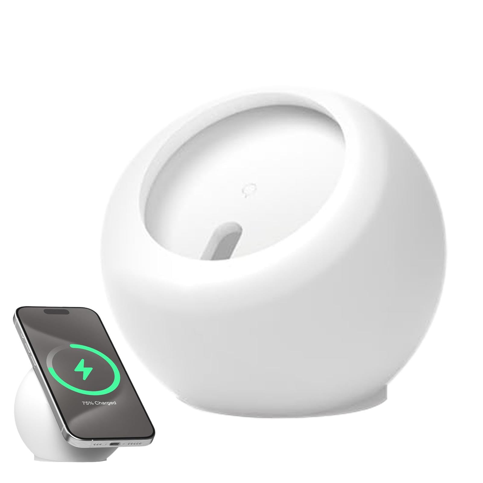 Dmuzsoih Magnetic Wireless Charger Desk Stand, Silicone Phone Charging Station Dock, Charger Holder, Portable Mount Base for Cell Phone Wireless Charger