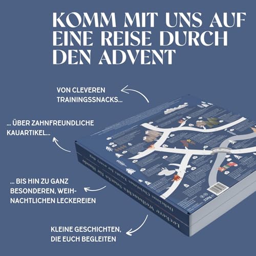 Wild&Seed Adventskalender für Hunde 25 natürliche Hundesnacks & Premium Leckerlis zu Weihnachten Getreidefrei, ohne Zusätze, hypoallergen Adventskalender Hund groß & klein, 1 Stück