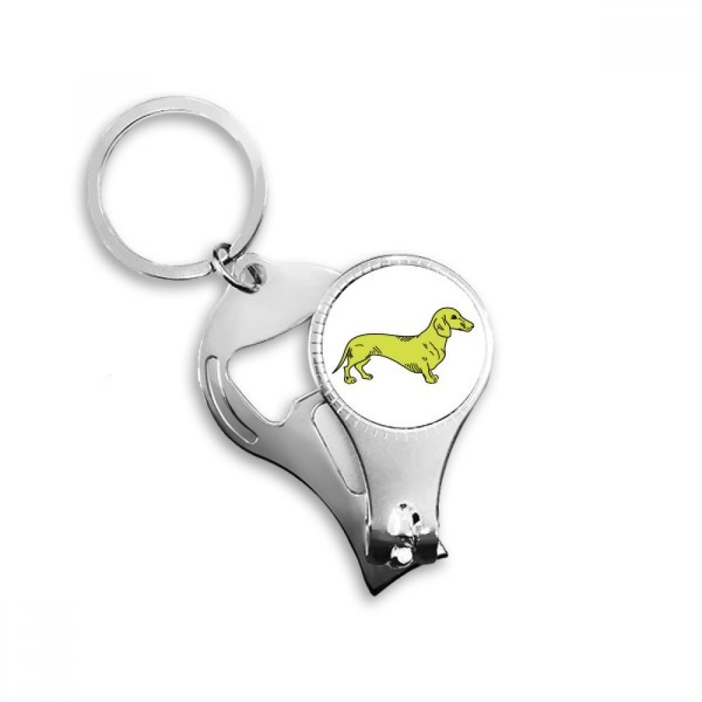 Porte-clés décapsuleur motif chien jaune une idée cadeau utile et originale