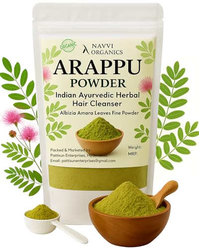 Image of Arappu Powder 250G Pure and Natural Albizia Amara | 100% Organic and Sustainable | Indian Ayurvedic Hair Conditioner, 1 Count