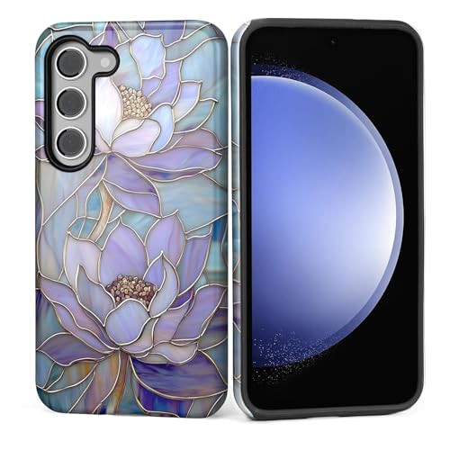 Coque Samsung Galaxy S24 FE antichoc rigide et silicone design lotus