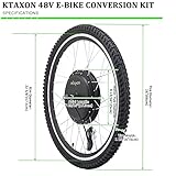 LALAHO Electric Bike Conversion Kit, 48V 1000W Ebike Conversion Kit, 26" Front/Rear Wheel E-Bike Conversion Kits with PAS, LCD Display, Aluminum Alloy Frame and Gearless Hub Motor (Front Wheel) - Image 6
