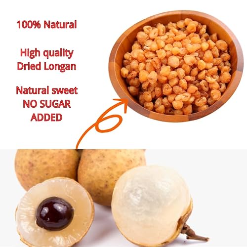 Royal Seafood USA Premium Dried Longan from Thailand,100% fruit Meat, 九龍堂 泰国顶级桂圆肉 桂圆 0.5lb