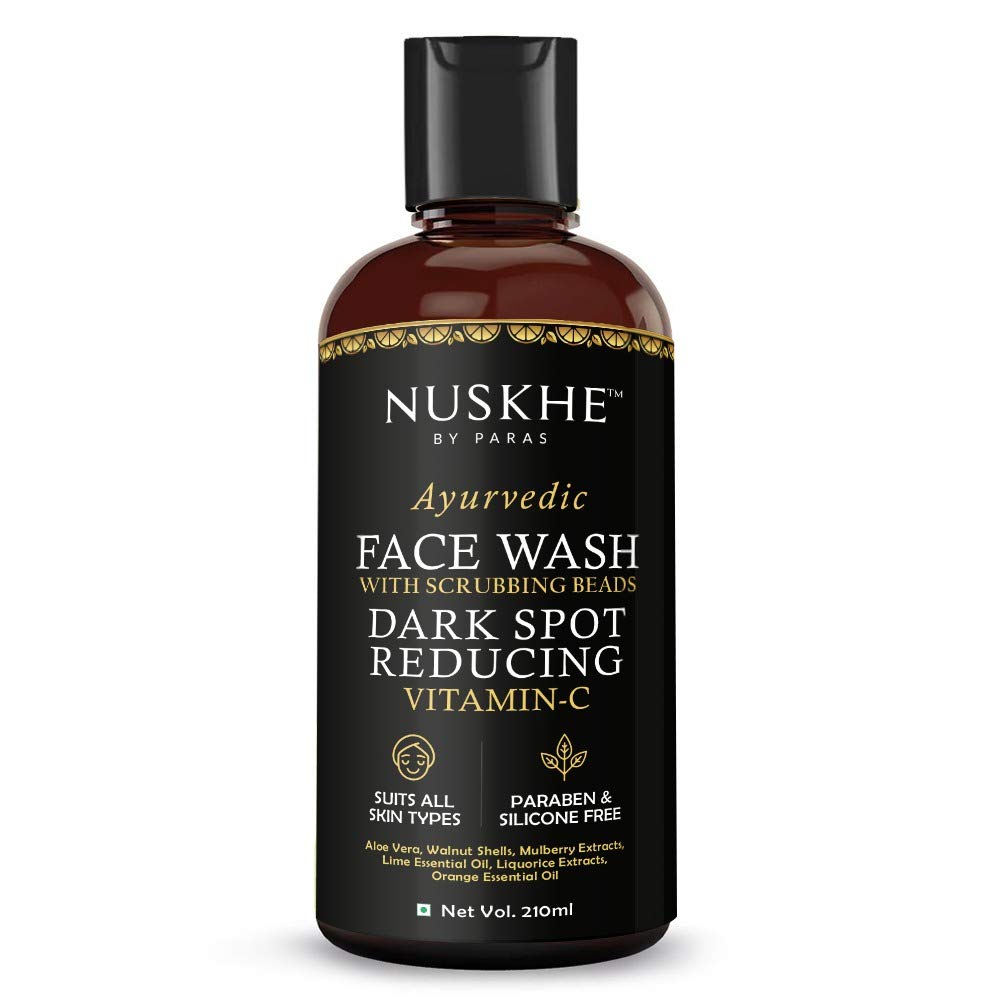 Dark Spot Reducing Vitamin C Face Wash-210ml | Scrubbing Beads | Removes Impurities| Skin Smoothening | No Parabens, Sulphate, Silicones & Color