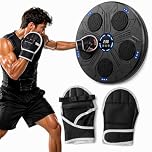 Music Boxing Machine Interattiva con LED a Parete e Bluetooth - Display Digitale - 5 Pad Reattivi - Guantoni INCLUSI - Beat Punch Allenamento Casa per Riflessi, Velocità e Coordinazione