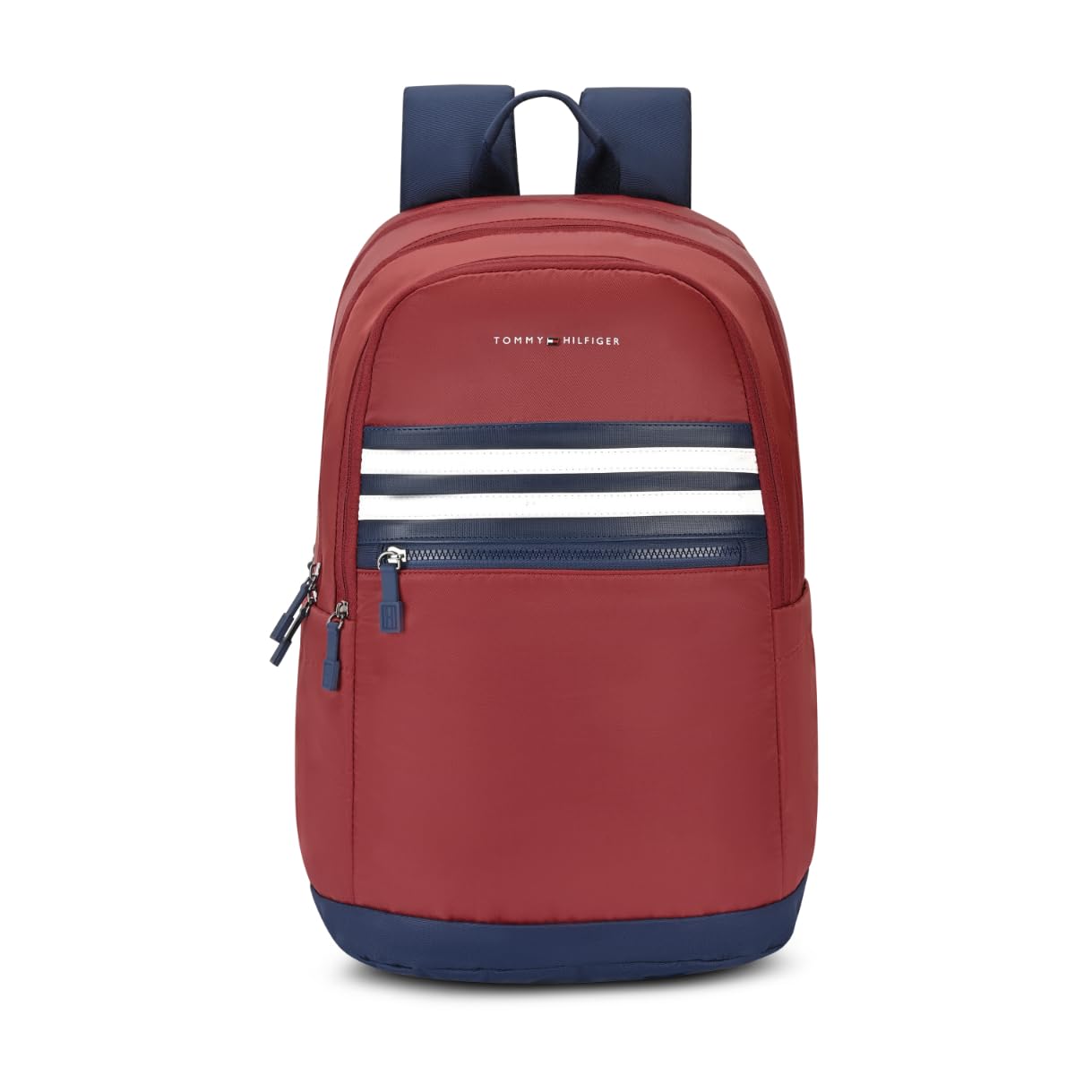 tommy hilfiger Lightweight School & Tuition Backpack Travik | Vislon Zip Student Bag with Metal Flag Branding, 3 Compartments, Key Organizer & All-Day Comfort | 34L Capacity-picture-17