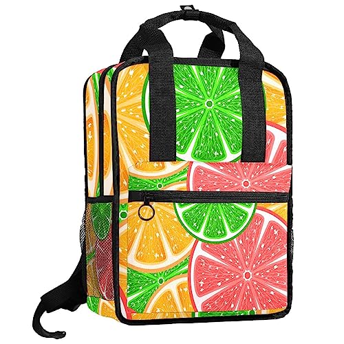 Sac à dos motif agrumes idéal pour l'école primaire et les sorties au parc
