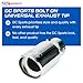 DC Sports Polished Stainless Universal Bolt On Exhaust Tip 2.875