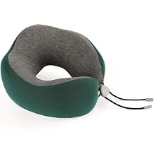Einfach zu tragen Memory-Foam-Reisehalsh lte & Halskissen Kopfkinn- und Nackenst tze f r Flugzeug-Zuggrau Color Green