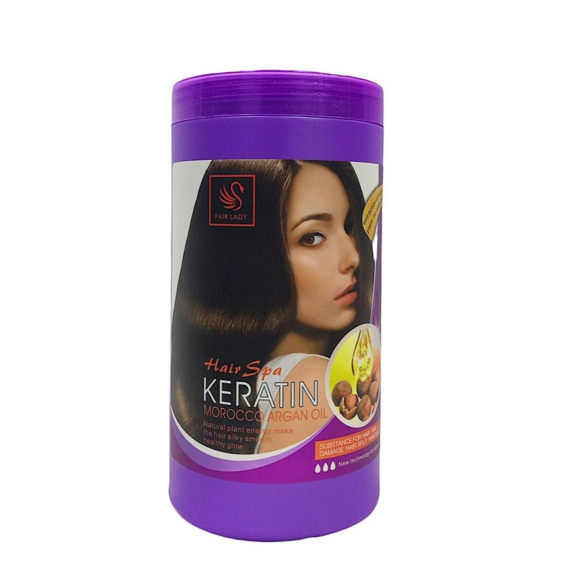 Nourish Natural Nourishing Keratin Hair Spa Argan Extract For Damaged Hair, Split Ends And Hair Fall Prevention 1000g