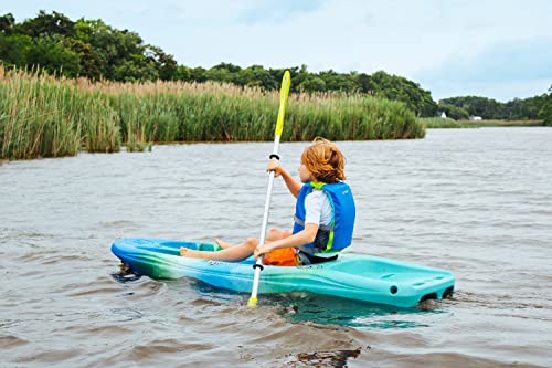 Image of Perception Kayaks Hi Five | Sit on Top Kids Kayak for Kids up to 120 Lbs.| Youth Kayak with Paddle