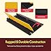 Pyle Durable Cable Protective Ramp Cover - Supports 33000lbs Five Channel Heavy Duty Cord Protection w/Flip-Open Top Cover, 31.5” x 17.5” x 1.77” Cable Concealer for Indoor Outdoor Use PCBLCO109