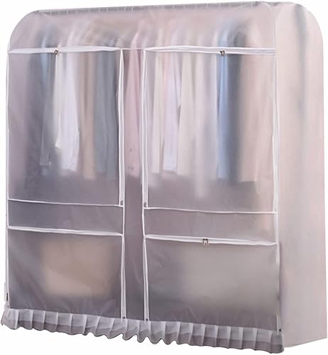 Xuyuan Funda para perchero de ropa, funda transparente a prueba de polvo, protector para ropa de dormitorio para el hogar, funda protectora de tela