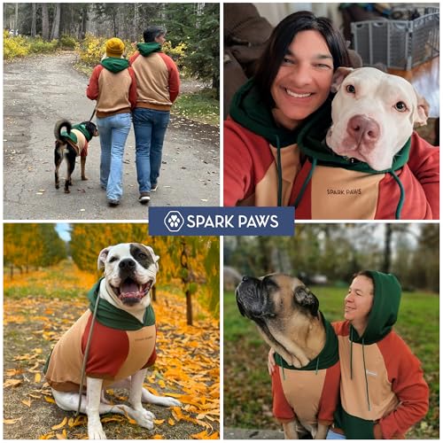 Image of Spark Paws Dog Hoodie - Premium Dog Sweater for Small, Medium, and Large Dogs | Warm Outfits for French Bulldogs, Pitbull, Puppy, Winter Jacket Alternative - Ranger - XL