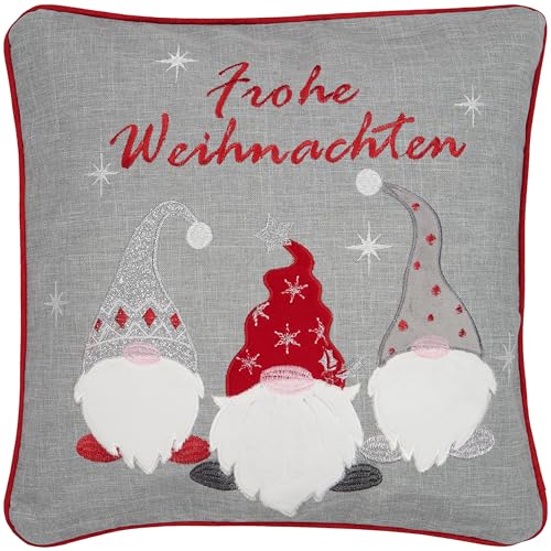 Espamira Kissenbezug Kissenhülle Frohe Weihnachten 40 x 40 Dekokissen...