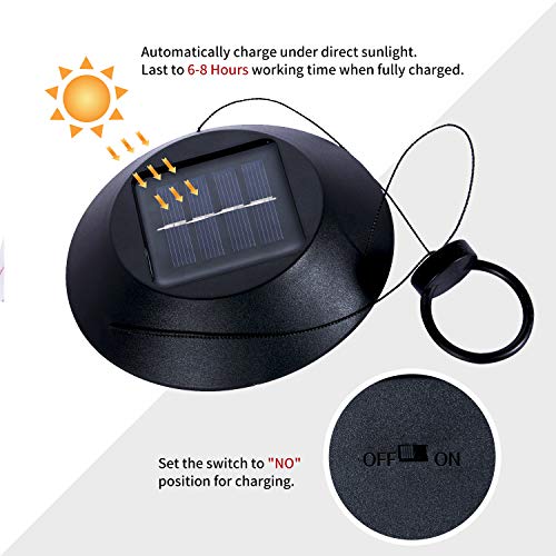 Arcpic Color Changing Solar Angel Wind Chime - LED Decorative Mobile, Waterproof Outdoor/Indoor Solar String Lights for Patio, Balcony, Party, Garden, Great Gift for Mom, Grandma, Birthday