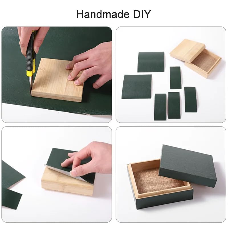 Leather Repair Tape - Self-Adhesive Patch For Sofas, Car Seats, Bags (Dark Green, 19x50 Inch) - View #7