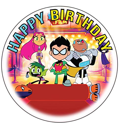 7.5 Inch Edible Cake Toppers – Hero Team New Themed Birthday Party Collection of Edible Cake Decorations