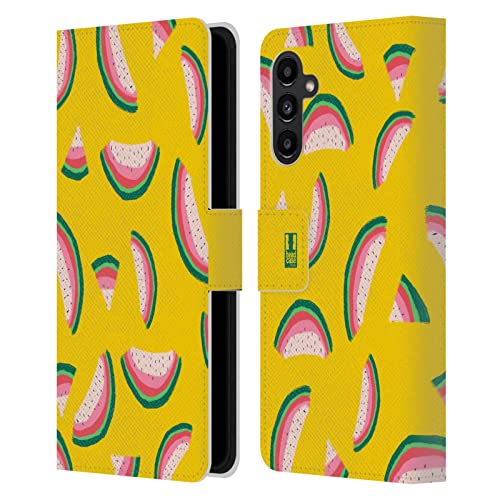 Protection Samsung Galaxy A13 5G étui portefeuille cuir à rabat motif pastèque