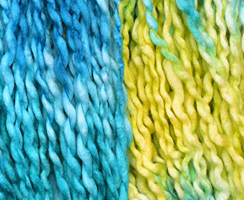 Image of Knitting Yarn Thick Chunky Wool, Sumo New Green 200 GMS Best Used with Knitting Needles-PE Art-ABBG