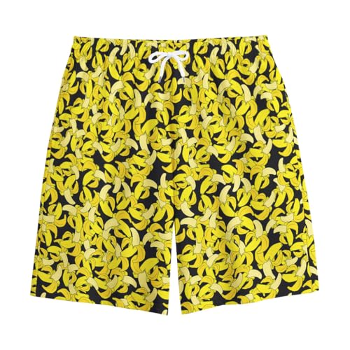 Banana Print Casual Shorts - Fun Fruit Patterned Summer Wear for Men and Women - Trendy Party Outfit - Unique Beach Shorts for Vacation - Unisex Fashion Apparel Gift