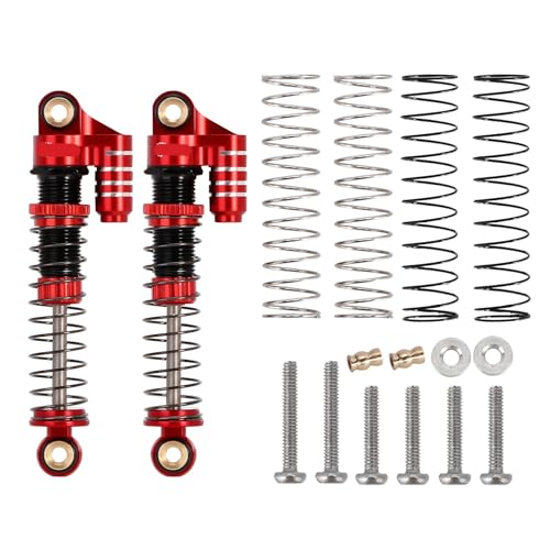 Amortisseur à huile fileté 45mm aluminium gris clair suspension voiture RC