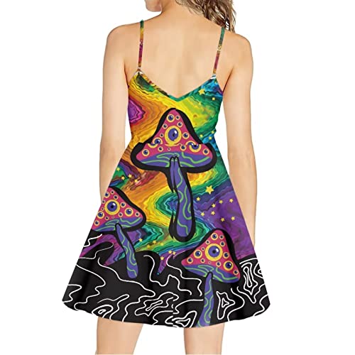 Image of Coloranimal Women's Summer Sleeveless Casual Swing Dresses with Loose Fit Beach Sundress