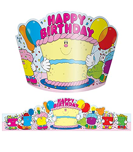 Carson Dellosa Birthday Crowns Set—Adjustable, Colorful Paper Happy Birthday Party Hats With Cake and Balloons, One Size Fits Most, Classroom Party Décor (30 Pc) Carson Dellosa Birthday Crowns Set—Adjustable, Colorful Paper Happy Birthday Party Hats With Cake and Balloons, One Size Fits Most, Classroom Party Décor (30 Pc)