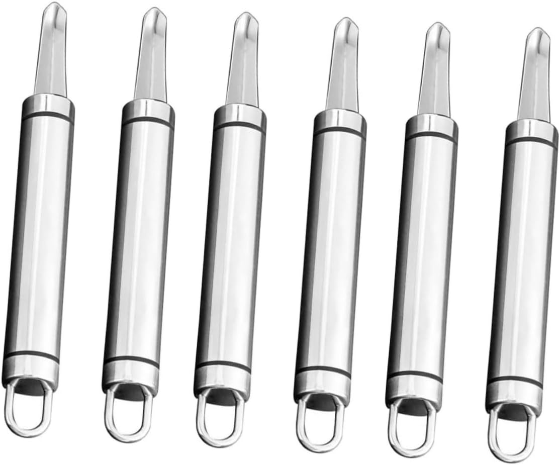 Mikinona 6pcs Corer Stainless Steel Core Removing Tools for Effortless Fruit Preparation Multi-function Kitchen Gadget Easy to Clean Design