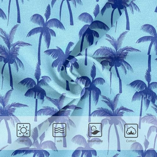 Joisal Cotton Girls Underwear Toddlers Blue Palm Trees Light Blue Panties Little Girl Artistic Briefs Undies Kids 2t3