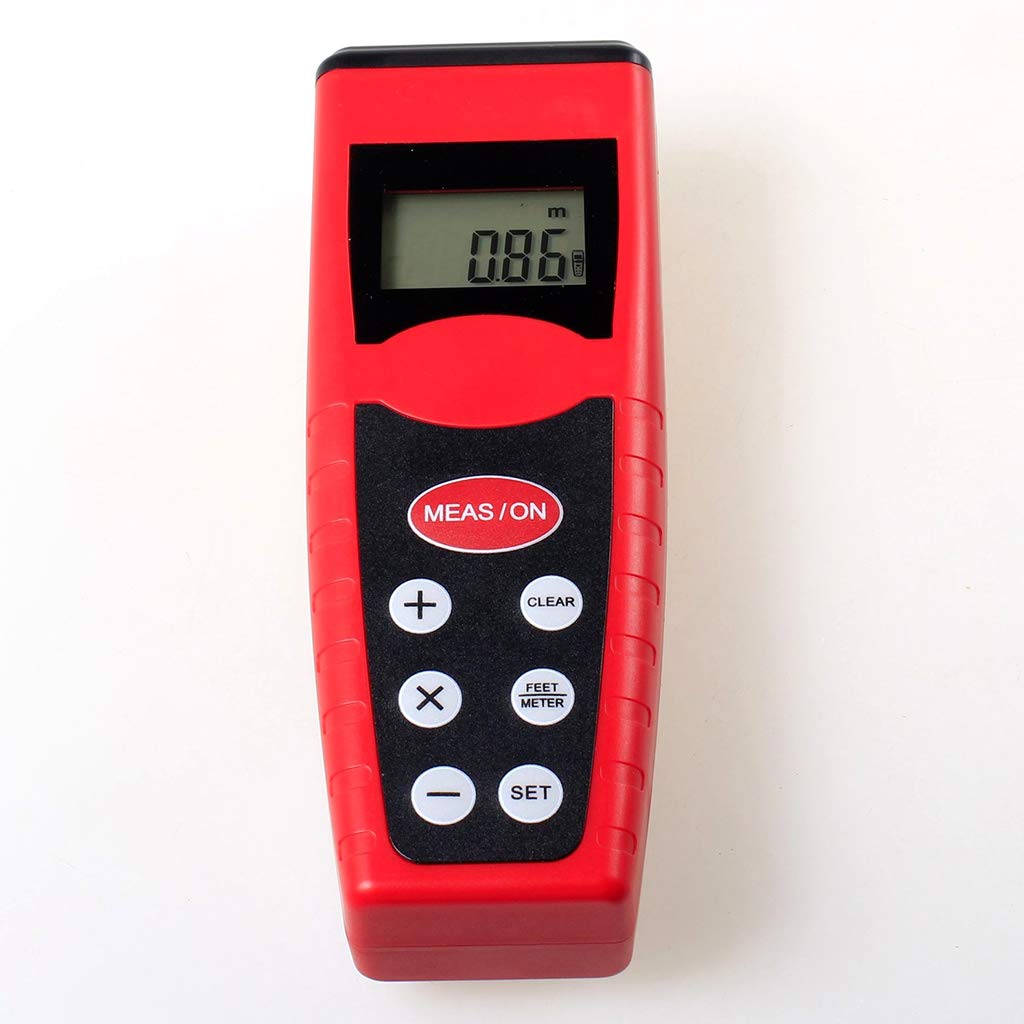 CP3000 Télémètre à ultrasons 18 m avec écran LCD sans fil et infrarouge Rouge 18 m