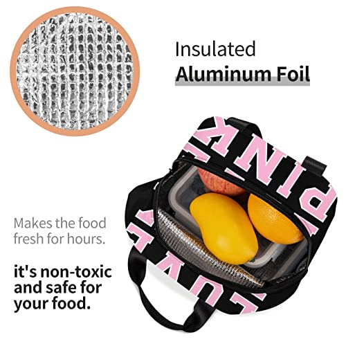 Marketair Reusable Lunch Bag For Womens Insulated Lunch Box For Travel Outdoor Office (Pink) #TOP5