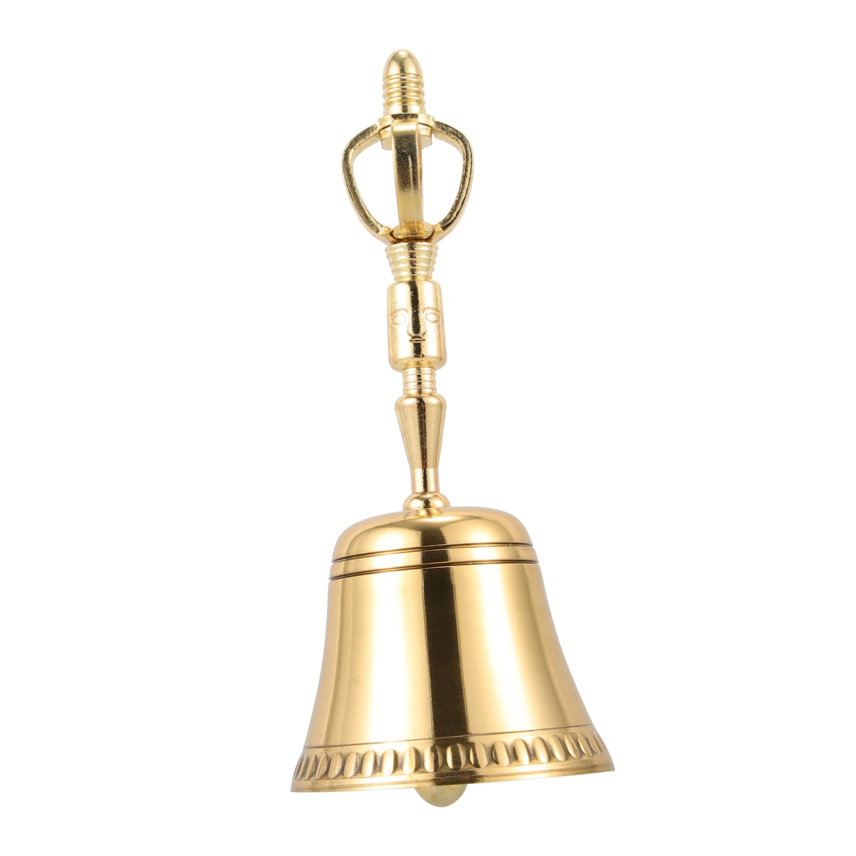 OFFSCH Hand Bells for Adults Traditional Buddhism Bell Temple Instrument Delicate Design for Meditation Home