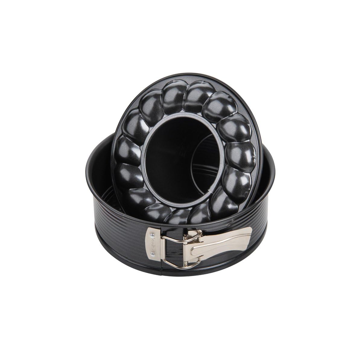 Zenker Black Metallic Molde Desmontable 20 cm 1 Fondo, Molde Reposteria, Molde Tarta o Molde Bizcocho en Acero con Revestimiento Antiadherente, Resistente hasta 230ºC, Color Negro, 20x6,5 cm, 1 ud. — view 7