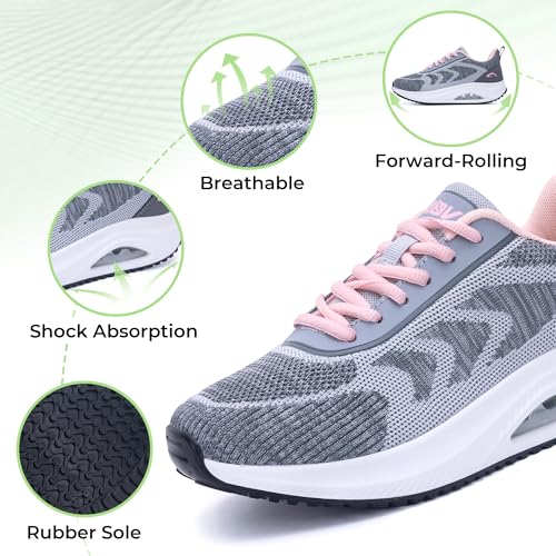 Image of IIV Women's Walking Shoes | Arch Support Orthotic Tennis Shoes | Plantar Fasciitis Sneakers for Pain Relief