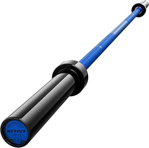 Miniatura 18 de RITFIT Olympic Barbell 4ft/6ft - 2 Inch Weight Bar for Strength Training, Weightlifting, Squat, Deadlift, Bench Press, Curl, Overhead Press -