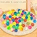 Seamart 24 Stück Flummies für Kinder 25 mm Flummis Springball Bunte Hüpfbälle und Kindergeburtstag Gummibälle Gastgeschenke