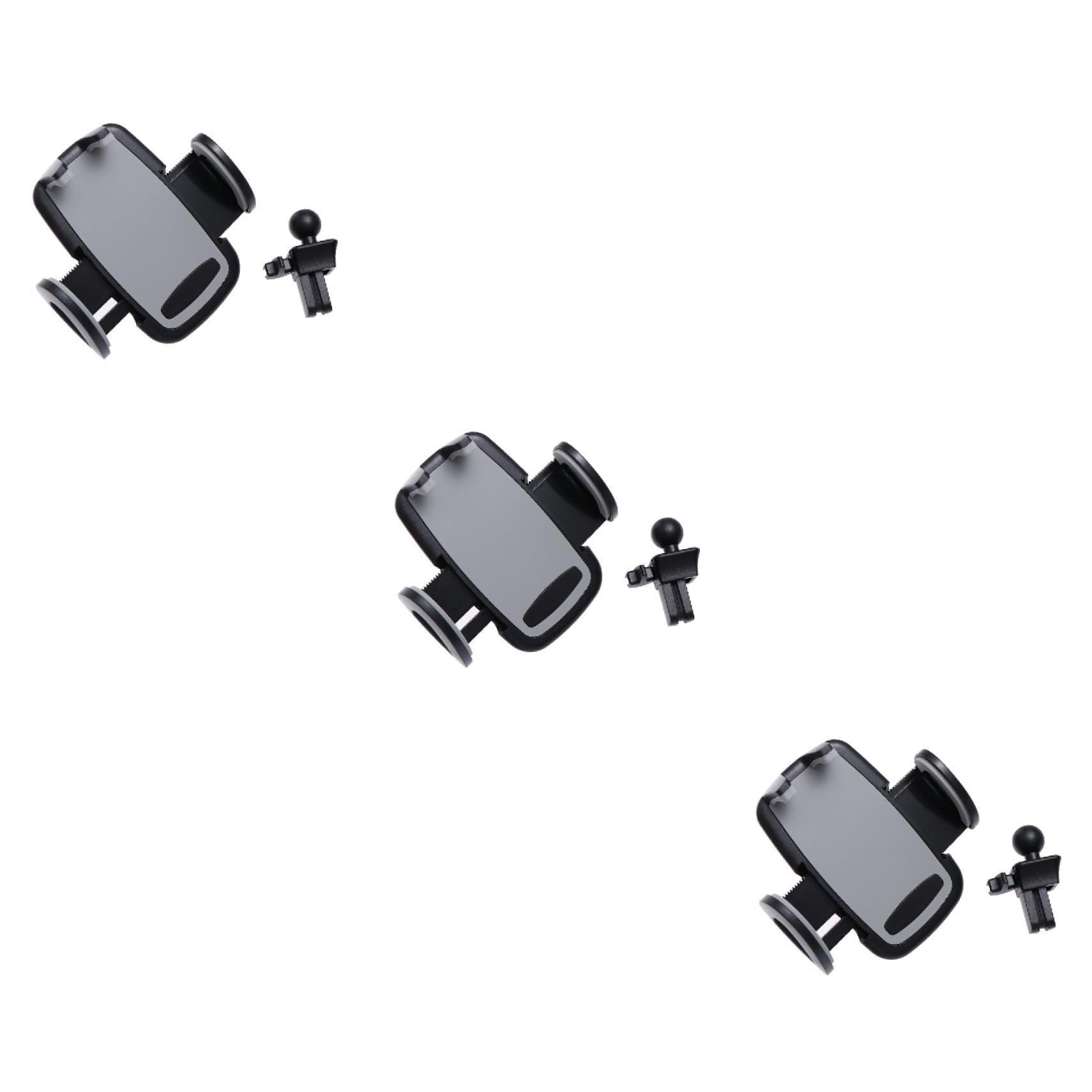 Hemobllo 3pezzi Supporto Per Smartphone Da Auto Con Rotazione e Caricatore Compatibile Con Smartphone