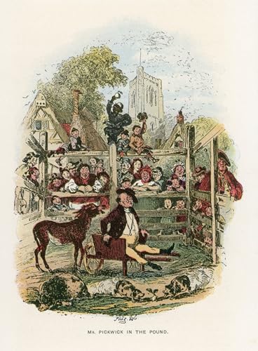 Tableaux sur toile Pickwick Papers pour un salon moderne au style british